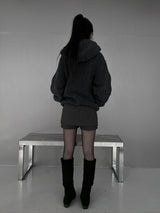 [unisex] sherpa hoodie fleece zip-up (2color)