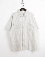 Lukin Bohemian Hippie Stripe Short Sleeve Shirt