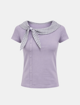 Mave Check Layered Tee