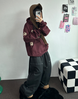 MINK🐻🧸RIVET STRING LONG WIDE PANTS 💙🖤2COLOR