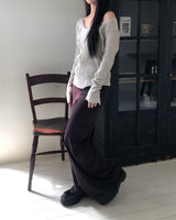 Shuden Stud Maxi Long Skirt