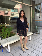 Square toe buckle boots  (3color)