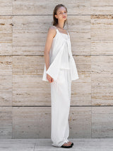 (PT-5645)YUIE DREASE SET-UP STRING PANTS