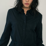 REGULAR FIT BELT SHIRTS (BLACK)