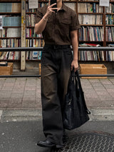Frix snap western short-sleeved shirt