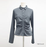 Natty Line Shirring Shirt