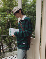 ドウジストライプカラーTシャツ