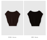 Aday Cap Sleeve Sleeve Knit Sleeveless Top / 5 Colors