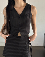 Stripe bustier top