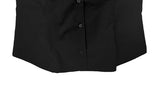 Ishon Puff Slim Collar Shirt Blouse
