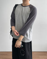 Pitch Slub Three Quarter Sleeve T