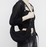 Temmy Pleats Half Moon Bag