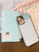 sweetberry silver epoxy case (white)