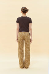 SIGNATURE BIG CHERRY CROP T-SHIRT - DARK BROWN