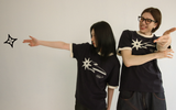 シューティングスターリンガーTシャツ @ ネイビー * アイボリー