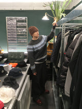 No.1522 damage D nordic KNIT (4color)