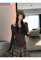 Back Rose See-Through Long Sleeve T-Shirt