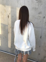モヘアカーディガン