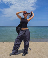 [U-BASIC] All-Day Parachute Nylon Pants