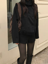 Mate High Neck Double Jacket (2 colors)