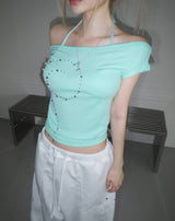 hazel knit crop  bratop(3 color) 