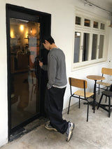 テールカーブドワイドコットンパンツ 4C