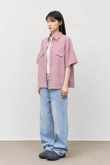 Pine Cropped Check Shirt