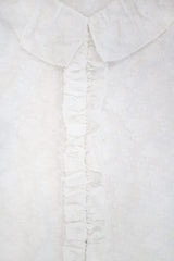 Flor frill blouse_white