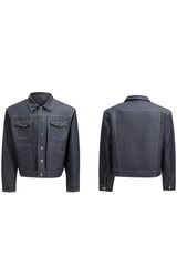 Pin Detail Cropped Jacket
