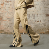 RELABEL 24SS ‘Tunnel’ Track Linear Structured Polymorphic Split Multi-zip Washed Slacks
