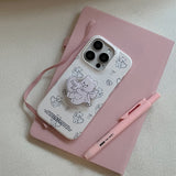 [Mademoment] vintage heart bear acrylic smart tok