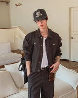 Merrick Herringbone Trucker Jacket