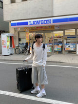 コンビニ サイドスナップ バミューダパンツ