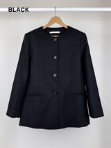 NON COLLAR LINEN JACKET (2C)