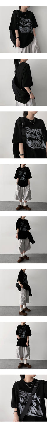 Loop Oversized Fit Short-Sleeved T-shirt