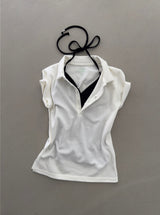 ダンシングオーキッド スタンダード スリムフィット PK Tシャツ (ivory) 2サイズ