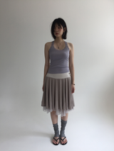 Merci Chiffon Midi Skirt (4color) 