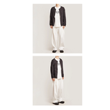 ワイドフィット2タックプリーツスウェットパンツ (WHITE)