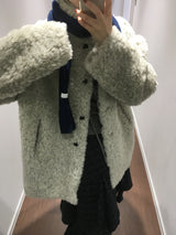 ビールボアファーハーフコート (2color)