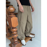 [S/S] ナイロンタックワイドスラックス