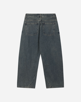 Pin Curved Denim Pants