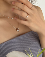 Float pearl ring (silver) *1PCS