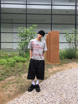 トライイングレタリングクロップ半袖Tシャツ 4C