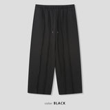 [HFORUS MADE] コルンカットオフスウェットパンツ イン ブラック
