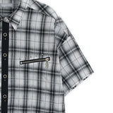 Studded check shirts (White)