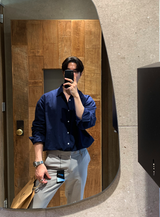 Wonderant Ice Cotton Linen Overfit Shirt