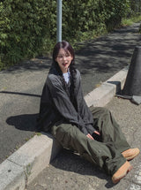 Luca over denim hoodie