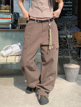 ZIPPER WIDE TROUSER PANTS (3C)