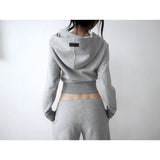 【MADE】button 2way zip-up, gray