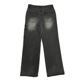 Pocket dark denim pants
